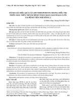 Đánh giá hiệu quả của erythropoietin trong điều trị thiếu máu trên trẻ em bệnh thận mạn giai đoạn cuối tại Bệnh viện Nhi Đồng 2