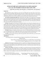 Đánh giá hiệu quả chẩn đoán lao niệu sinh dục của các xét nghiệm vi khuẩn học nước tiểu