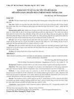 Khảo sát tỷ lệ và các yếu tố liên quan đến rối loạn chuyển hóa ở bệnh nhân trầm cảm