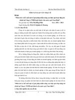 Tóm tắt luận văn Thạc sĩ: Phân tích và đề xuất một số giải pháp nhằm nâng cao hiệu quả hoạt động tài chính tại Công ty TNHH một thành viên nước sạch Nam Định