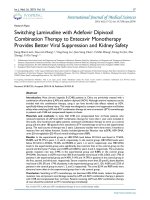 Switching lamivudine with adefovir dipivoxil combination therapy to entecavir monotherapy provides better viral suppression and kidney safety