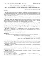 Tỷ lệ mất ngủ và các yếu tố liên quan trên phụ nữ mang thai ba tháng đầu tại Bệnh viện Từ Dũ