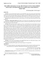 Đặc điểm lâm sàng và các yếu tố nguy cơ tử vong ở bệnh nhân đợt cấp bệnh phổi tắc nghẽn mạn tính nhóm D nhập viện