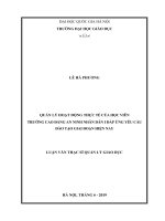 Quản lý hoạt thực tế của học viên trường cao đẳng an ninh nhân dân i đáp ứng nhu cầu đào tạo giai đoạn hiện nay 