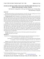 Đánh giá kết quả phẫu thuật 1067 trường hợp lõm ngực tại Bệnh viện Đại học Y Dược tp.HCM