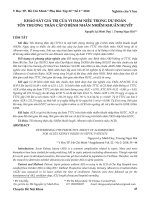 Khảo sát giá trị của vi đạm niệu trong dự đoán tổn thương thận cấp ở bệnh nhân nhiễm khuẩn huyết