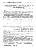 Tỷ lệ có tầm soát ung thư cổ tử cung và các yếu tố liên quan ở nữ công nhân tại hai công ty của quận Gò Vấp, thành phố Hồ Chí Minh