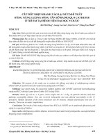 Cắt đốt nhịp nhanh vào lại nút nhĩ thất bằng năng lượng sóng tần số radio qua catheter ở trẻ em tại Bệnh viện Đại học Y dược