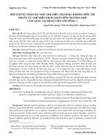 Hội chứng thận hư nhũ nhi: Điều trị hoặc không điều trị thuốc ức chế miễn dịch: Nhân bốn trường hợp lâm sàng tại Bệnh viện Nhi đồng 1