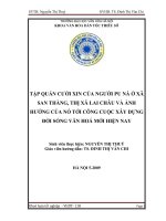 Tóm tắt Khóa luận tốt nghiệp khoa Văn hóa dân tộc thiểu số: Tập quán cưới sinh của người Pu Nà ở xã San Thàng, thị xã Lai Châu và ảnh hưởng của nó tới công cuộc xây dựng đời sống văn hóa