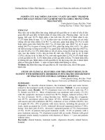 Nghiên cứu đặc điểm lâm sàng và kết quả điều trị bệnh nhân rối loạn trầm cảm tại Bệnh viện Đa khoa Trung Ương Thái Nguyên