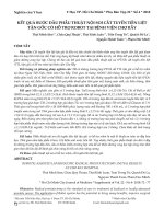 Kết quả bước đầu phẫu thuật nội soi cắt tuyến tiền liệt tận gốc có hỗ trợ robot tại Bệnh viện Chợ Rẫy