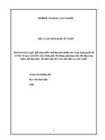 Tiểu luận môn Kinh tế vĩ mô: Phân tích một số giải giải pháp kiềm chế lạm phát được nêu trong Nghị quyết số 11/NQ-CP ngày 24/2/2011 của Chính phủ về những giải pháp chủ yếu tập trung