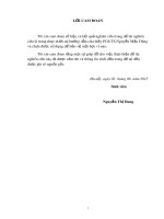 Khóa luận tốt nghiệp: Đánh giá hiệu quả kinh tế trong sản xuất khoai tây vụ đông của các hộ nông dân trên địa bàn xã Việt Thống - huyện Quế Võ - tỉnh Bắc Ninh