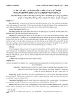 Đánh giá kết quả ban đầu ghép gan người lớn từ người sống cho gan tại Bệnh viện Chợ Rẫy