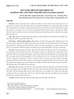 Mô tả đặc điểm mô hình bệnh tật tại Bệnh viện Tâm thần tỉnh Bến Tre giai đoạn 2010-2017