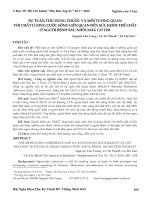 Sự tuân thủ dùng thuốc và mối tương quan với chất lượng cuộc sống liên quan đến sức khỏe thể chất ở người bệnh sau nhồi máu cơ tim