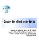 Đề tài: Siêu âm đàn hồi mô tuyến tiền liệt