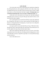 Giải pháp quản trị cơ sở dữ liệu bán hàng bằng SQL server tại công ty TNHH indo fonder 