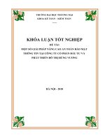 Một số giải pháp nâng cao an toàn bảo mật thông tin tại công ty cổ phần đầu tư và phát triển đô thị hùng vương 