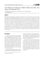 Cải thiện lâm sàng của bệnh nhân cấy máy tạo nhịp tái đồng bộ tim