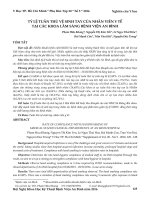 Tỷ lệ tuân thủ vệ sinh tay của nhân viên y tế tại các khoa lâm sàng Bệnh viện An Bình