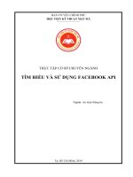 Tiểu luận Thực tập cơ sở chuyên ngành An toàn thông tin: Tìm hiểu và sử dụng Facebook API