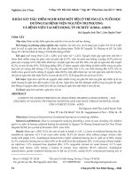 Khảo sát đặc điểm nghe kém một bên ở trẻ em lứa tuổi học đường tại Bệnh viện Nguyễn Tri Phương và Bệnh viện Tai Mũi Họng TP. Hồ Chí Minh từ 11/2014 - 6/2015