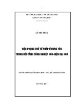 Tóm tắt Khóa luận tốt nghiệp khoa Văn hóa học: Việc phụng thờ Tứ pháp ở Văn Lâm Hưng Yên trong bối cảnh công nghiệp hóa - hiện đại hóa
