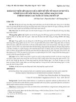 Khảo sát mối liên quan giữa một số yếu tố nguy cơ xơ vữa với bề dày lớp nội trung mạc động mạch cảnh ở bệnh nhân cao tuổi có tăng huyết áp