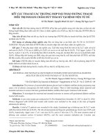 Kết cục thai kì các trường hợp đái tháo đường thai kì điều trị Insulin chấm dứt thai kỳ tại Bệnh viện Từ Dũ