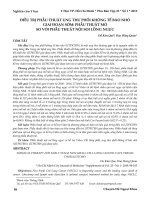 Điều trị phẫu thuật ung thư phổi không tế bào nhỏ giai đoạn sớm: Phẫu thuật mở so với phẫu thuật nội soi lồng ngực