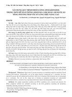 Xây dựng quy trình định lượng Zedoarondiol trong thân rễ ngải trắng (Rhizoma curcumae Aromaticae) bằng phương pháp sắc ký lỏng hiệu năng cao