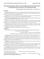 Mức độ hoạt động thể lực ở người bệnh đái tháo đường típ 2 và mối liên quan với sự tự tin, hỗ trợ xã hội