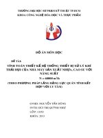 Đồ án: Tính toán thiết kế hệ thống thiết bị xử lý khí thải bụi của nhà máy sản xuất nhựa, cao su với năng suất N = 60000 m3/h