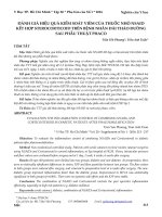 Đánh giá hiệu quả kiểm soát viêm của thuốc nhỏ NSAID kết hợp sterocorticoid trên bệnh nhân đái tháo đường sau phẫu thuật phaco