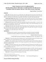 Thực trạng lo âu của bệnh nhân trước phẫu thuật tiêu hóa và một số yếu tố liên quan tại Bệnh viện Đa khoa Trung tâm Tiền Giang năm 2018