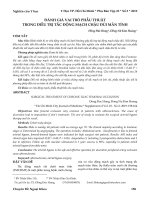 Đánh giá vai trò phẫu thuật trong điều trị tắc động mạch chậu đùi mãn tính