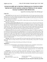 Đánh giá hiệu quả chương trình quản lý kháng sinh trong sử dụng kháng sinh dự phòng ở các khoa ngoại tại Bệnh viện Bình Dân