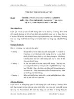 Tóm tắt luận văn Thạc sĩ: Giải pháp nâng cao chất lượng catering trên các công trình biển tại công ty cổ phần dịch vụ tổng hợp dầu khí Vũng Tàu