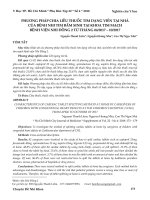 Phương pháp chia liều thuốc tim dạng viên tại nhà của bệnh nhi tim bẩm sinh tại khoa tim mạch Bệnh viện Nhi Đồng 2 từ tháng 04/2017 – 10/2017