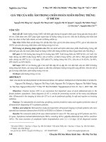 Giá trị của siêu âm trong chẩn đoán xoắn buồng trứng ở trẻ em