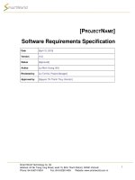 Project name: Software Requirements Specification