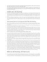 CHĂM sóc vết THƯƠNG SAU KHI xạ TRỊ