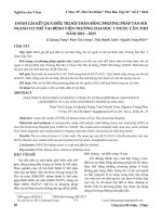 Đánh giá kết quả điều trị sỏi thận bằng phương pháp tán sỏi ngoài cơ thể tại Bệnh viện trường Đại học Y Dược Cần Thơ năm 2012-2015