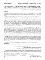 Nghiên cứu viêm nha chu ở bệnh nhân viêm khớp dạng thấp: Bằng chứng lâm sàng và hóa sinh miễn dịch