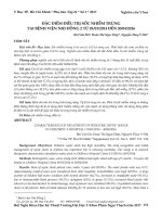 Đặc điểm điều trị sốc nhiễm trùng tại Bệnh viện Nhi Đồng 2 từ 01/01/2014 đến 30/04/2016