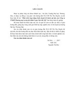 Phát triển hoạt động kinh doanh lữ hành nội địa của công ty TNHH thƣơng mại và du lịch khát vọng việt, hà nội 