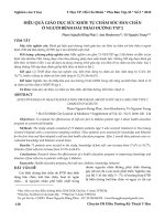 Hiệu quả giáo dục sức khỏe tự chăm sóc bàn chân ở người bệnh đái tháo đường typ 2