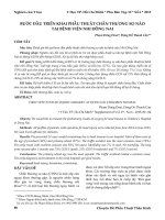 Bước đầu triển khai phẫu thuật chấn thương sọ não tại Bệnh viện Nhi Đồng Nai